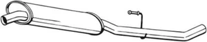 SILENCIADOR MEDIO BOSAL 283-235 PARA CITROËN, FIAT, PEUGEOT - Imagen 1 de 3