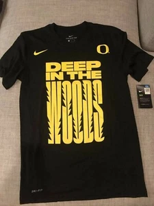 Nike Oregon Ducks Basketball Pit Crew T-Shirt Deep in the Woods Dry-fit SIze S - Picture 1 of 2