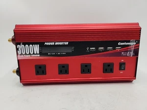 Cantonape 3000W Wechselrichter 12V DC auf 110V AC mit LCD-Display Fernbedienung - Bild 1 von 11