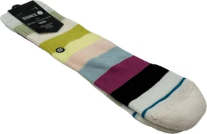 Stance Kids Multicolor Crew Cotton Cushion Wade Collection Stripe Casual Socks L - Picture 1 of 2