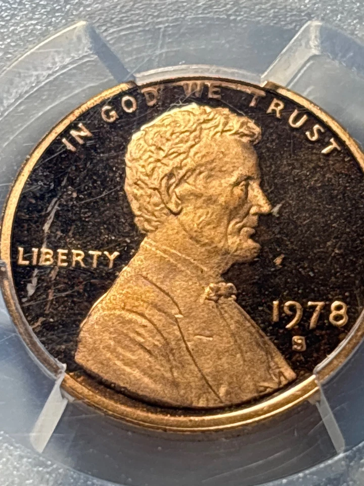 1978-S Lincoln Cent – PCGS PR69RD DCAM – Deep Cameo Red Proof – Premium Collecto - Image 1 of 4