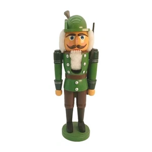 HoDreWa Legler Erzgebirge Nußknacker Förster bunt (39cm) Rarität NEU & OVP - Picture 1 of 2