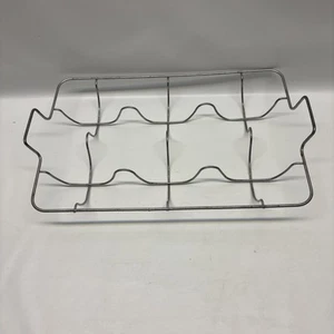 Vintage Jadeite Pyrex CUSTARD Tazza METALLO Portaoggetti Rack Forno NO TAZZE INCLUSE - Foto 1 di 6