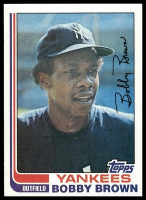 1982 Topps #791 Bobby Brown New York Yankees - Image 1 of 2