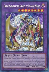 Dark Magician the Knight of Dragon Magic - BLMR-EN001 - Secret Rare - 1st - LP - Picture 1 of 1