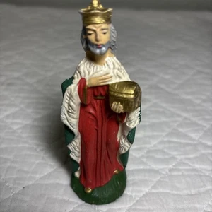 Vintage Italien Krippe Pappmaché Gips Weiser Mann König - Bild 1 von 10