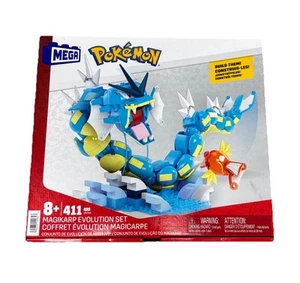 Mega Pokemon Building Set HNT95 Magikarp Evolution Set 411 PCs Brand New Sealed - Picture 1 of 2