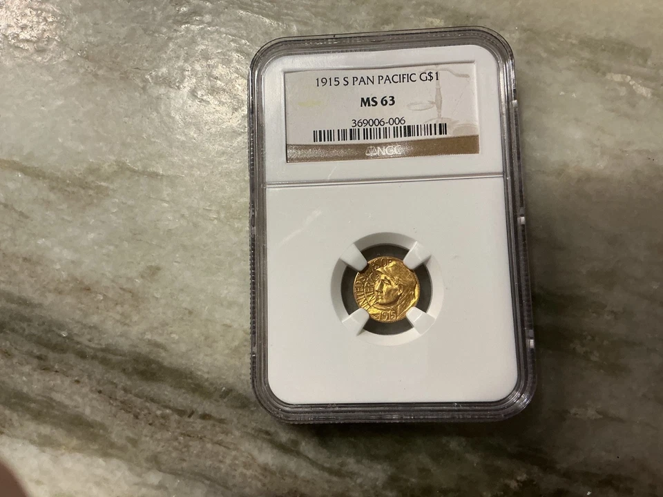 1915-S Pan Pacific Gold $1.00 Commemorative MS63 - Image 1 of 2
