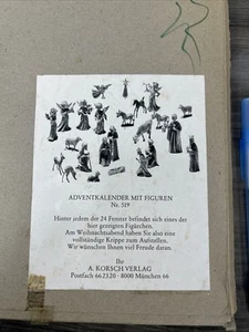 Vintage Deutscher Adventskalender Korsch Verlag Engel Krippe Weisen Neu in Verpackung - Bild 1 von 10
