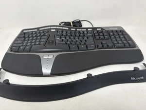 Microsoft Natural Ergonomic Keyboard 4000 KU-0462 USB kabelgebunden mit Lift Stand 1048 - Bild 1 von 9