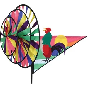 Rooster Triple Wind Staked Wind Spinner With Pole & Ground Mount..17... PR 22143 - Picture 1 of 1