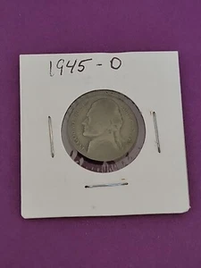 1945-D Classic Jefferson Wartime Nickel 1.75g SILVER - Picture 1 of 10