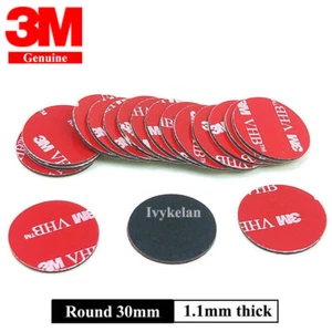 3M VHB 5952 Double-Sided Round Mounting Tape 30 mm 1.18 inch Diameter 60 Pack - Picture 1 of 2