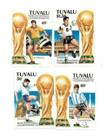 FULL SHEETS Tuvalu 1994 SC 666-9 - Wold Cup Soccer - 4 Sheets of 40 - MNH Cover
