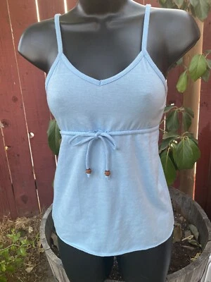 Camiseta sin mangas Babydoll vintage años 90 Y2K moda insecto bebé azul cami bloggers XS delicatessen  Foto 1 de 4