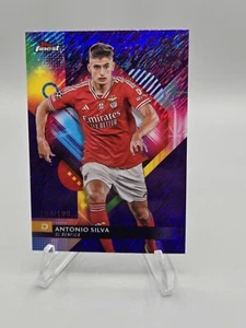 22/324 Topps Finest UEFA Club Competitions Purple Shimmer Antonio Silva Benifica - Picture 1 of 2