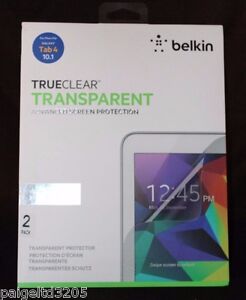 Belkin TrueClear Transparent Advanced Screen Protector 2-Pk Galaxy Tab 4 10.1