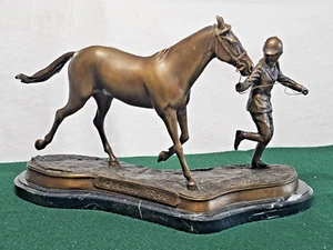 !RARA Estatua de Caballo de Bronce y Mármol del Parque Delaware 2007 ¡NUEVA EN CAJA de Archivos! - Imagen 1 de 12