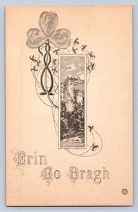J96/St. Patrick's Day Urlaub Postkarte c1910 Skizze Erin Go Bragh (1 von 6) 196 - Bild 1 von 4