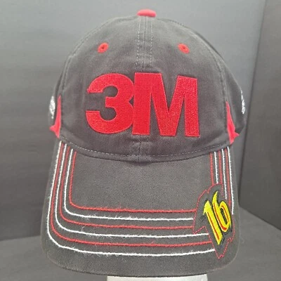 Greg Biffle Roush Fenway Racing 3M Gorra Ajustable Correa Negra #16 Foto 1 de 4