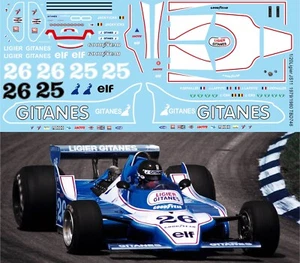 1/20 Decals per Ligier JS11 1979 1980 TB Decal TBD746 - Picture 1 of 1