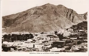 General View Steamer Point Aden - Unused B&W Postcard - Picture 1 of 2