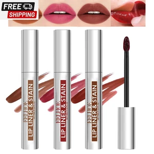 Petansy Peel off Lip Stain Tattoo,3 Colors Removable Lip Liner Set,Long-Lasting, - Picture 1 of 8