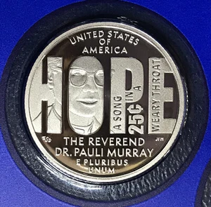2024 S Pauli Murray Mujer Americana Cuarto de Como Nuevo Juego de Prueba - Imagen 1 de 2