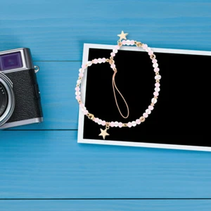 Chaîne De Téléphonie Mobile Téléphonique Perlée Pendentif Bijoux Téléphone - Zdjęcie 1 z 12