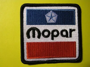 CHRYSLER MOPAR EMBLEM PATCH IRON ON BACK! GREAT FOR CAP, SHIRT, JACKET! LOOK BUY - Picture 1 of 13