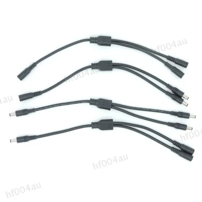 18awg 7A 2 way DC 1 male female to 2 male female Splitter Power Cable 5.5x2.1mm - Image 1 of 4
