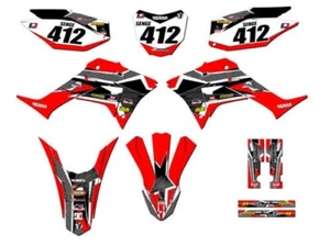 2019-2023 CRF 250 F PODIUM Red Senge Graphics Kit Compatible with Honda - Picture 1 of 10