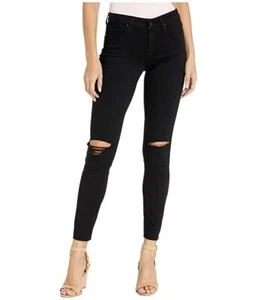 $ 269 authentische seltene Paige Damen Distress zerrissen roher Saum schwarz Skinny Jeans - Bild 1 von 8