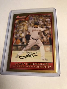 2006 Bowman Livan Hernandez Gold Facsimile Auto #109 SP - Picture 1 of 2