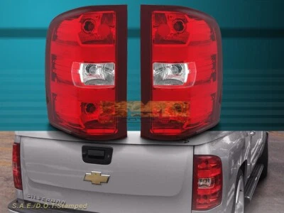 Par de luces traseras negras estilo OE para Silverado 1500 2500HD 3500HD 2007-2013 Foto 1 de 3