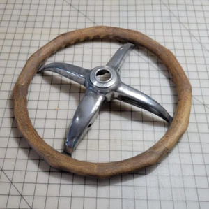 "Volante 17"" llanta madera vintage años 20 posiblemente modelo T Ford" - Imagen 1 de 7