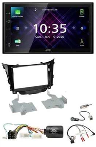 JVC DAB 2DIN Lenkrad Bluetooth USB Autoradio für Hyundai i30 2012-2017 - Bild 1 von 12