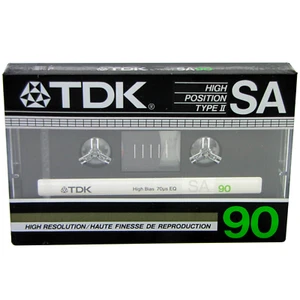 ⭐TDK SA 90 CROMATO TIPO II NASTRO AUDIO BIANCO (1985) NUOVO DI ZECCA E SIGILLATO - Foto 1 di 8