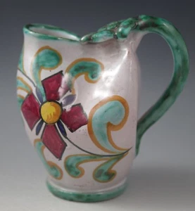 1940's VIETRI ICS ITALY SMALL PITCHER -CREAMER-FOLK ART - Picture 1 of 5
