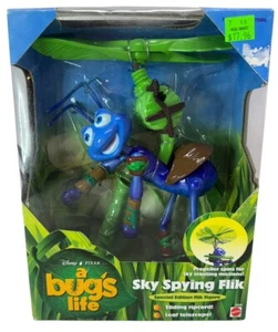 NEW IN BOX Vintage 1998 A Bug's Life Sky Spying Flik Action Figure NOS Mattel - Picture 1 of 9