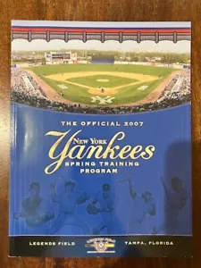 VINTAGE NEW 2007 NEW YORK YANKEES SPRING TRAINING PROGRAM - Picture 1 of 1