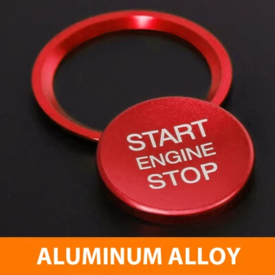 1PC NEW Car Engine Push Start Button Cover For Audi A4 A5 A7 A8 Q3 Q5 Q7 Foto 1 de 4