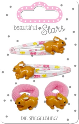 Spiegelburg Haarclip und Haargummi Hase beautiful Stars Haarschmuck 14900 - Bild 1 von 3