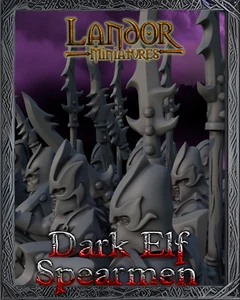 Dark Elves Spearmen x10 - Landor Miniatures - Picture 1 of 1