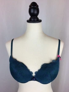 Soutien-gorge push-up rembourré à armatures taille 34B MAIDENFORM turquoise sarcelle et bleu neuf avec étiquette 44 $ - Photo 1/7