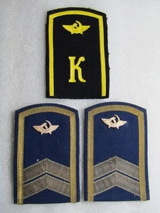 Correas de hombro originales de aviación civil de la URSS + un cadete de aviación - Imagen 1 de 6