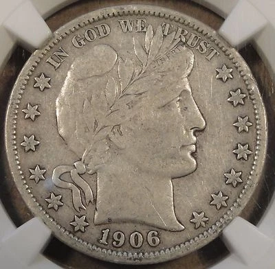 1906-O Barber Half Dollar 50c NGC Certified VF25 - Image 1 of 4