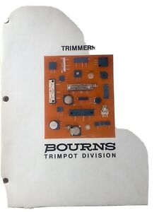 Bourns Trimmers Tripod Division Tr-1 1979 catalog