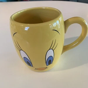 1999 Vintage TWEETY Warner Brothers Studio Yellow Tweety Bird Coffee Mug 16oz - Picture 1 of 8