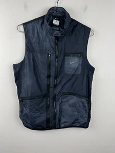 Vintage Nike Utility Vest Small Black – Multi Pocket Zip Front - Picture 1 of 6